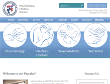 Tablet Screenshot of houstonrheumatologycare.com